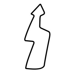 Doodle Electric Bolt Sketch