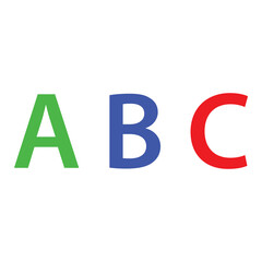 ABC English language alphabets