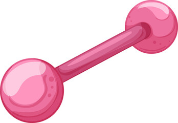 face piercing ring cartoon. face piercing ring sign. isolated symbol vector illustration