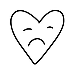 Heartbreak Doodle Icon