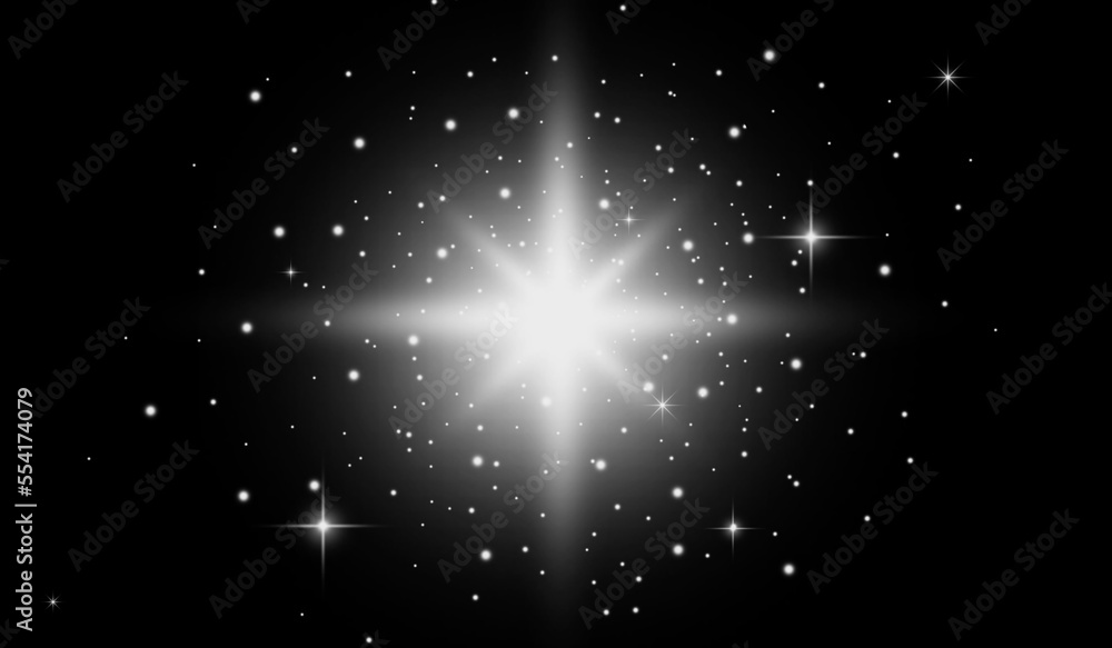 Poster abstract burst star light for background and overlay