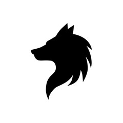 wolf head silhouette