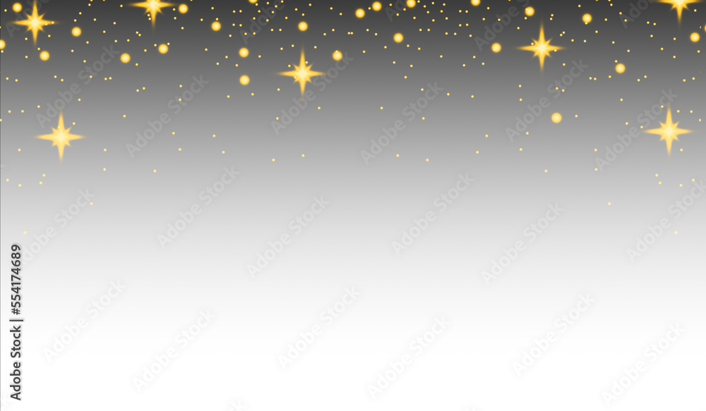 Poster twinkle golden star pattern for photo effect and overlay. abstract blurry star light texture for bac