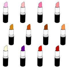 set of lipsticks