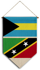 saintkitts flag relation country hanging fabric travel immigration consultancy visa transparent bahamas