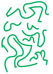 Squiggly Lines Abstracts Background 