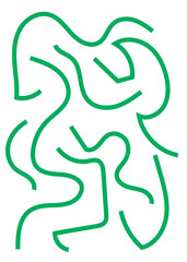 Squiggly Lines Abstracts Background 