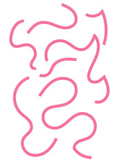 Fototapeta premium Squiggly Lines Abstracts Background 