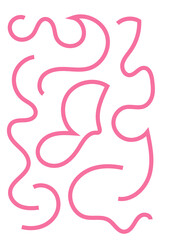 Obraz premium Squiggly Lines Abstracts Background 
