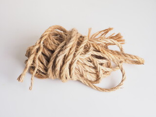 skein of rope made of coconut fiber