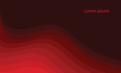 vector red wavy shapes on transparent background.
