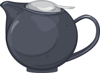 cooking teapot tea kettle cartoon. cooking teapot tea kettle sign. isolated symbol vector illustration