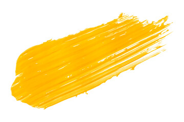 shiny yellow brush isolated on transparent background yellow watercolor png