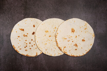 Mexican flatbreads for making tacos and burritos.
