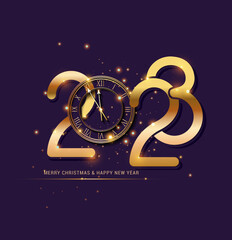 happy new year 2023 poster, banner, website design