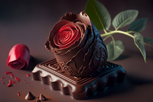chocolate roses