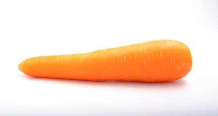 fresh carrots isolated on a white background