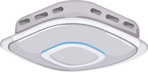 alarm smoke detector cartoon. alarm smoke detector sign. isolated symbol vector illustration