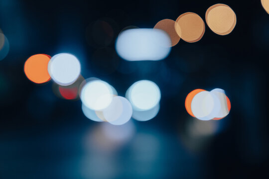 Bokeh in the night city