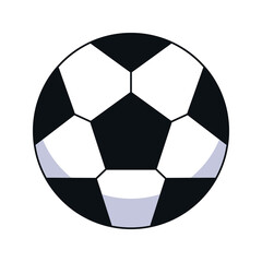 soccer ball cartoon mascot doodle art hand drawn outline concept vector kawaii icon illustration