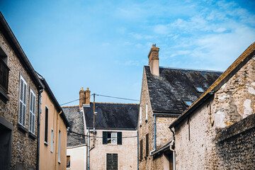 Street view of Dourdan in France