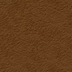 Seamless Leather Texture. Rough, brown material. Aesthetic background for design, advertising, 3D. Empty space for inscriptions. High-quality, natural blank for the manufacture of clothing. Macrophoto