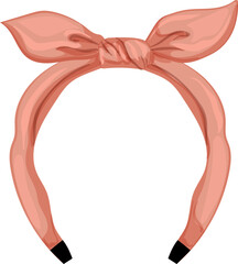 face headband woman cartoon. face headband woman sign. isolated symbol vector illustration