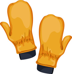 fashion mittens gloves winter cartoon. fashion mittens gloves winter sign. isolated symbol vector illustration