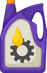 engine motor oil cartoon. engine motor oil sign. isolated symbol vector illustration