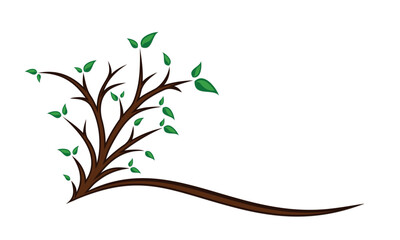 A symbol of a stylized green tree.