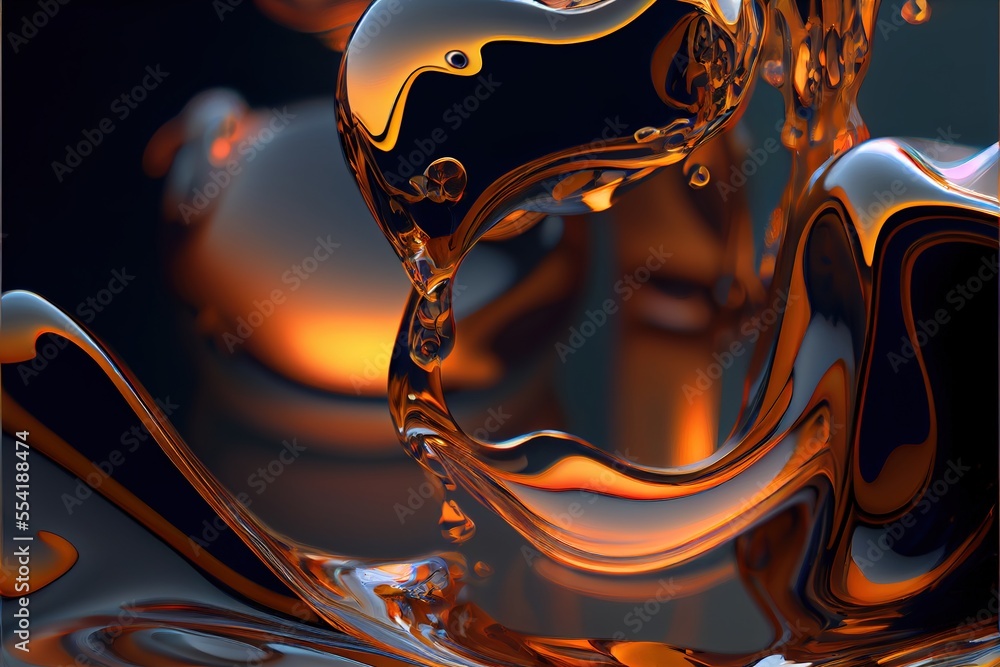 Poster 12-12-2022 riga, latvia a computer generated image of a liquid filled with liquid and bubbles. gener