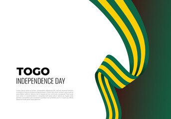 Togo independence day background celebrated on