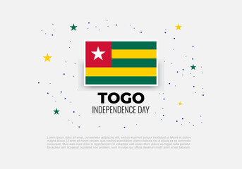 Togo independence day background celebrated on