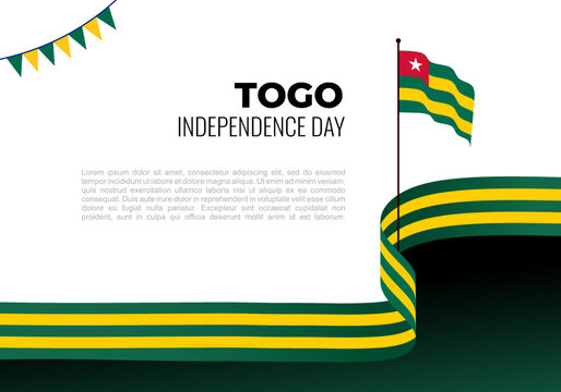 Togo independence day background celebrated on - Powered by Adobe