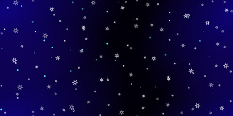 Falling Snowflakes seamless pattern flying snow