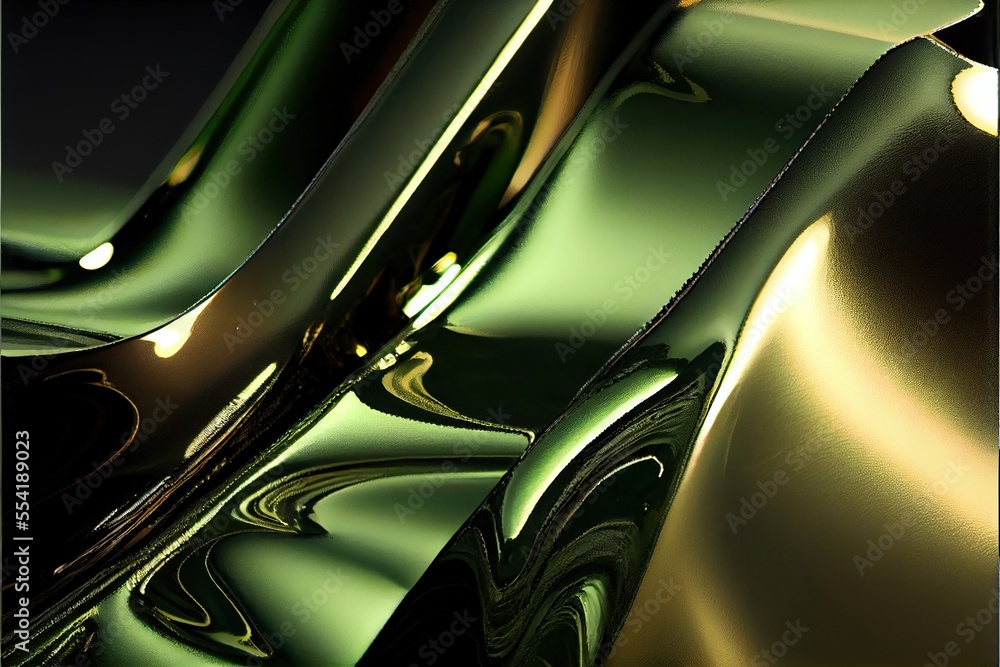 Aufkleber 12-12-2022 riga, latvia a close up of a shiny metal object with a black background and a gold backgr