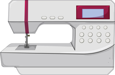 craft sew machine cartoon. craft sew machine sign. isolated symbol vector illustration
