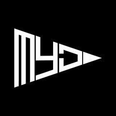 MYD letter logo design.MYD creative initials monogram vector letter logo concept.MYD letter initial minimalist vector design.
 - obrazy, fototapety, plakaty