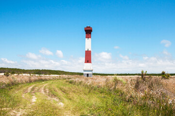 Fototapeta na wymiar lighthouse sarita on the coast