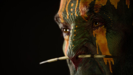 Fantasy tribal warrior.