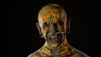 Fantasy tribal warrior.