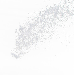 Photo image of falling down snow, heavy big small size snows. Freeze shot on black background...