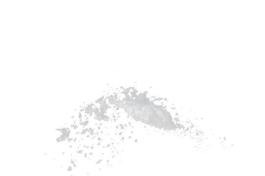 Photo image of falling down snow, heavy big small size snows. Freeze shot on black background isolated overlay. Fluffy White snowflakes splash cloud in mid air. Real Snow high speed shutter