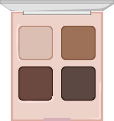 cosmetics eyeshadow beauty cartoon. cosmetics eyeshadow beauty sign. isolated symbol vector illustration