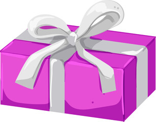holiday gift box cartoon. holiday gift box sign. isolated symbol vector illustration