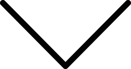 Bottom Arrow Vector Icon
