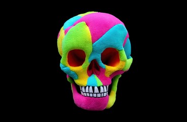 Rainbow Plush Skulls
