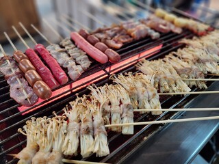 Chinese barbecue grill (Mala) on stove