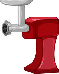 raw meat grinder cartoon. raw meat grinder sign. isolated symbol vector illustration