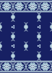 Seamless pattern oriental batik traditional tribal Texture decoration backdrop background